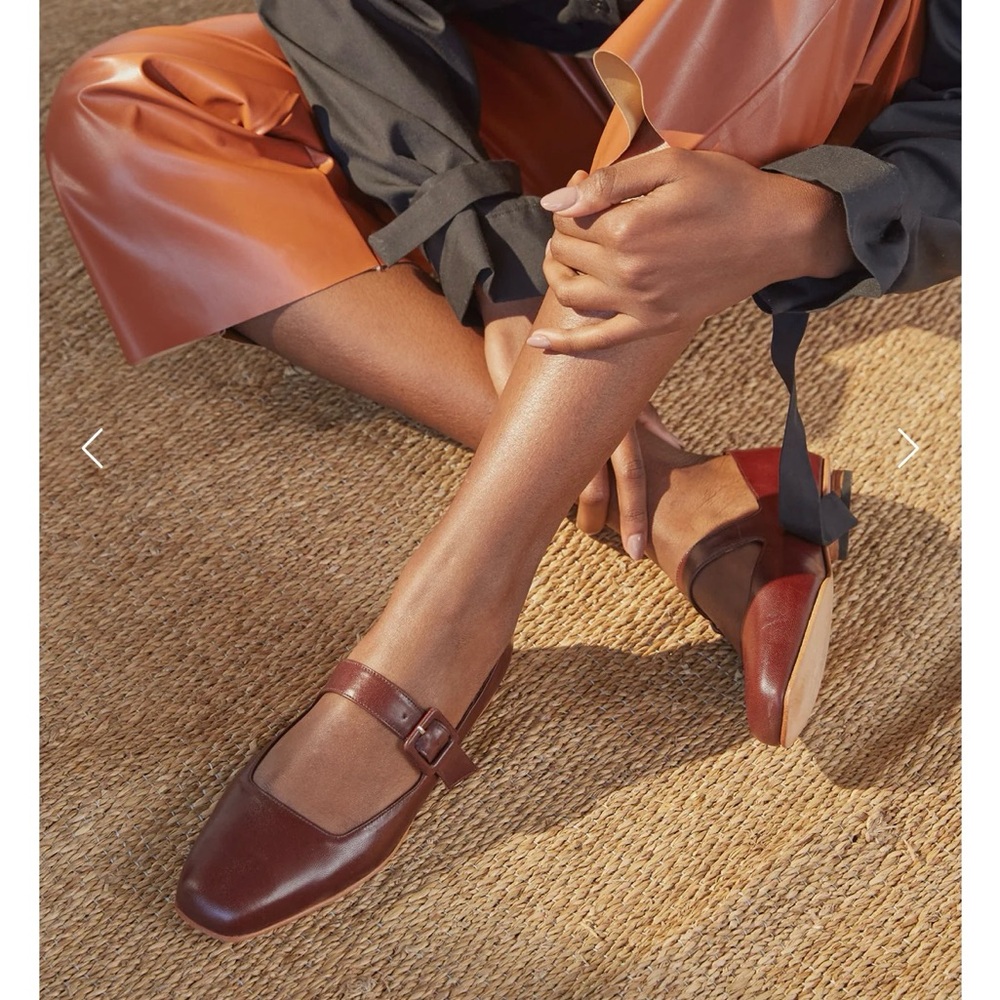 Zou Xou Eugenia Flats in Hazelnut size 40